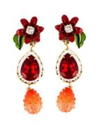 Dolce & Gabbana Flower Drop Clip-on Earrings