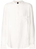 Poème Bohémien Crinkle-effect Mandarin-collar Shirt - White