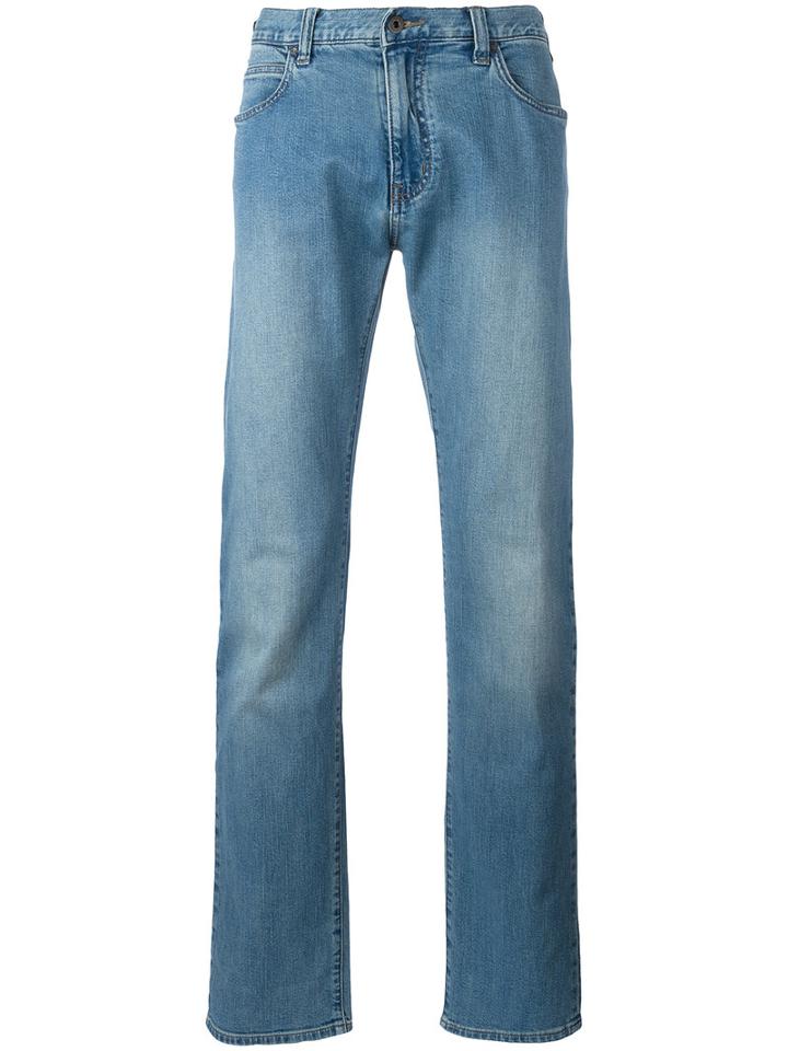Armani Jeans - Straight Leg Jeans - Men - Cotton/spandex/elastane - 30, Blue, Cotton/spandex/elastane