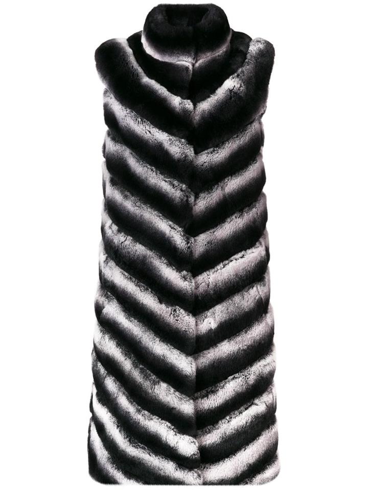 Liska Liska 2838 Schwarz/weiss Furs & Skins->rabbit Fur - Black
