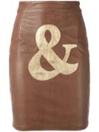 Moschino Vintage Cheap And Chic Skirt - Brown