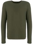 Roberto Collina Long Sleeved Sweatshirt - Green