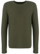 Roberto Collina Long Sleeved Sweatshirt - Green