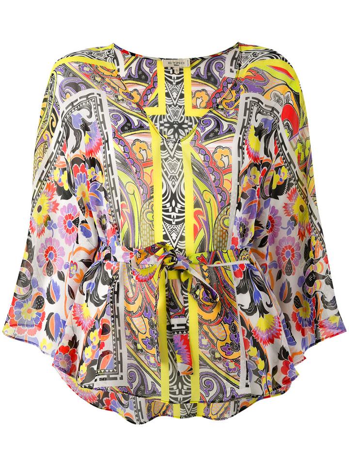 Etro Multi Printed Blouse, Women's, Size: Small, Silk