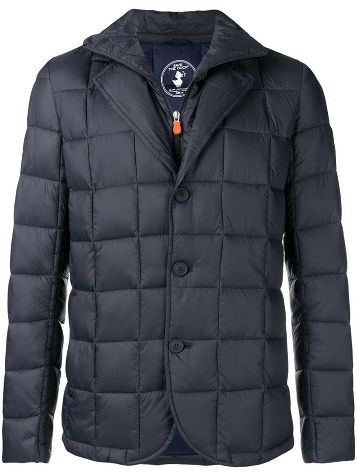 Save The Duck Blazer Style Padded Jacket - Grey