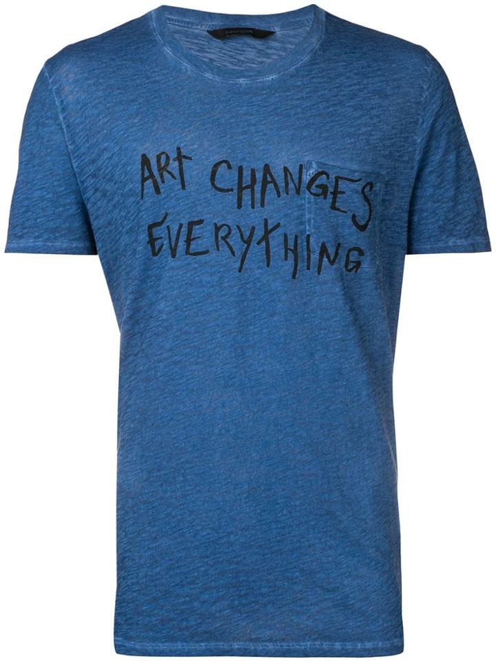 Zadig & Voltaire Art Changes Everything T-shirt - Blue