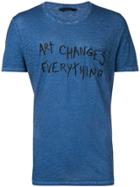 Zadig & Voltaire Art Changes Everything T-shirt - Blue