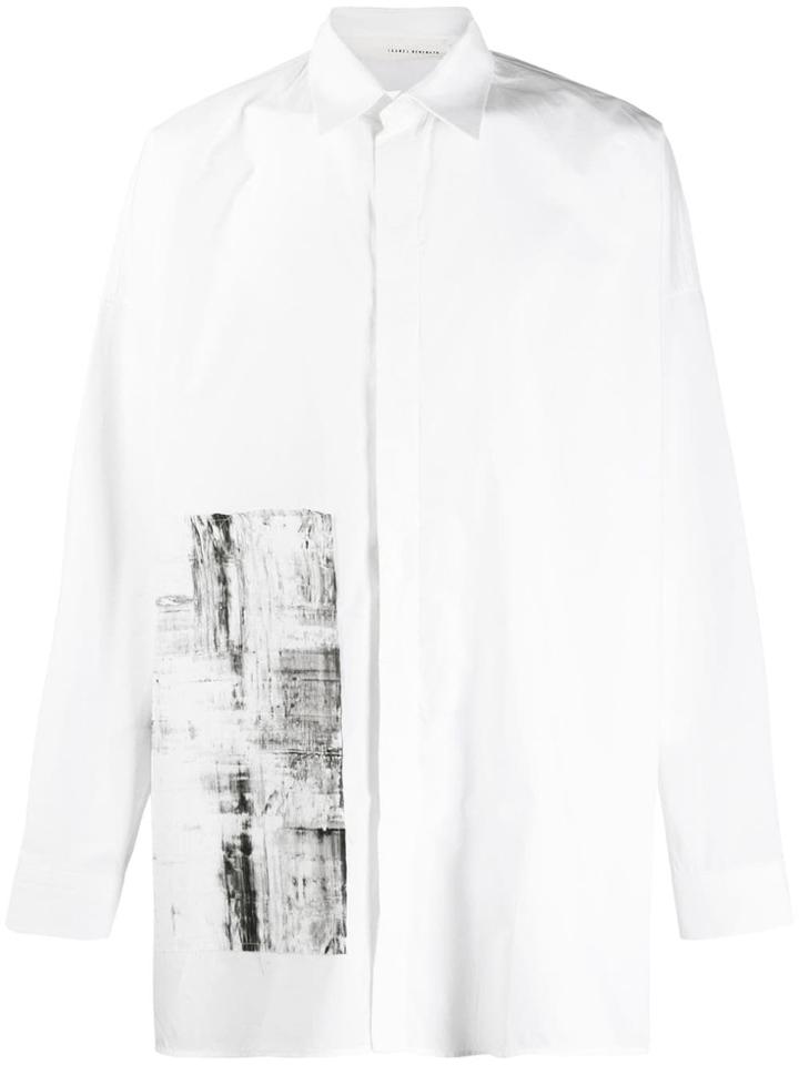 Isabel Benenato Paint Effect Shirt - White