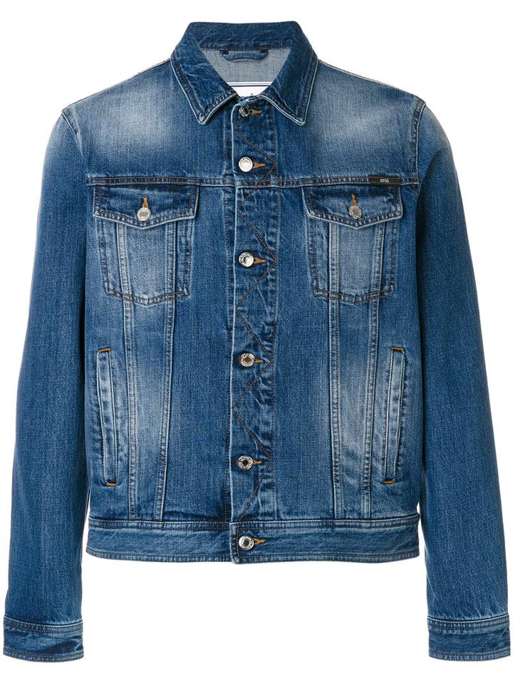 Ami Alexandre Mattiussi - Denim Jacket - Men - Cotton - Xxl, Blue, Cotton