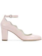 Francesca Bellavita Ankle Strapped Pumps - Pink & Purple