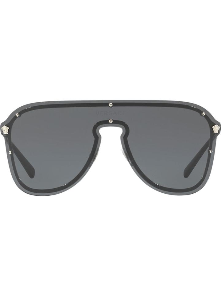 Versace Eyewear #frenergy Visor Sunglasses - Black