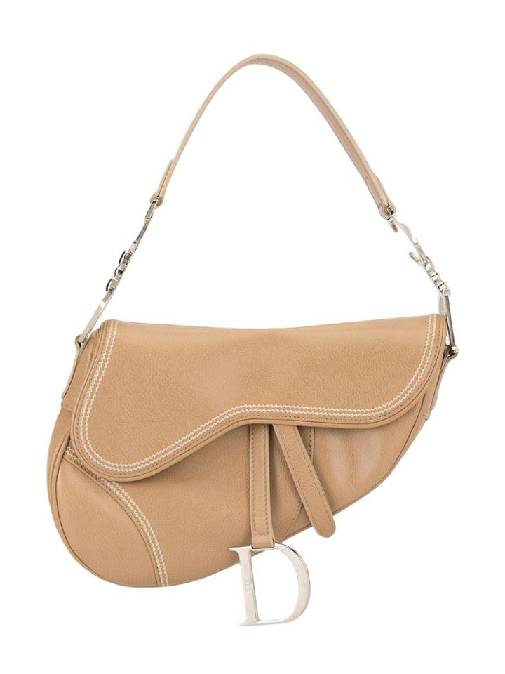 Christian Dior Pre-owned Stitching Details Saddle Shoulder Bag -