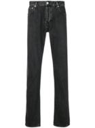 Officine Generale Straight Leg Jeans - Black
