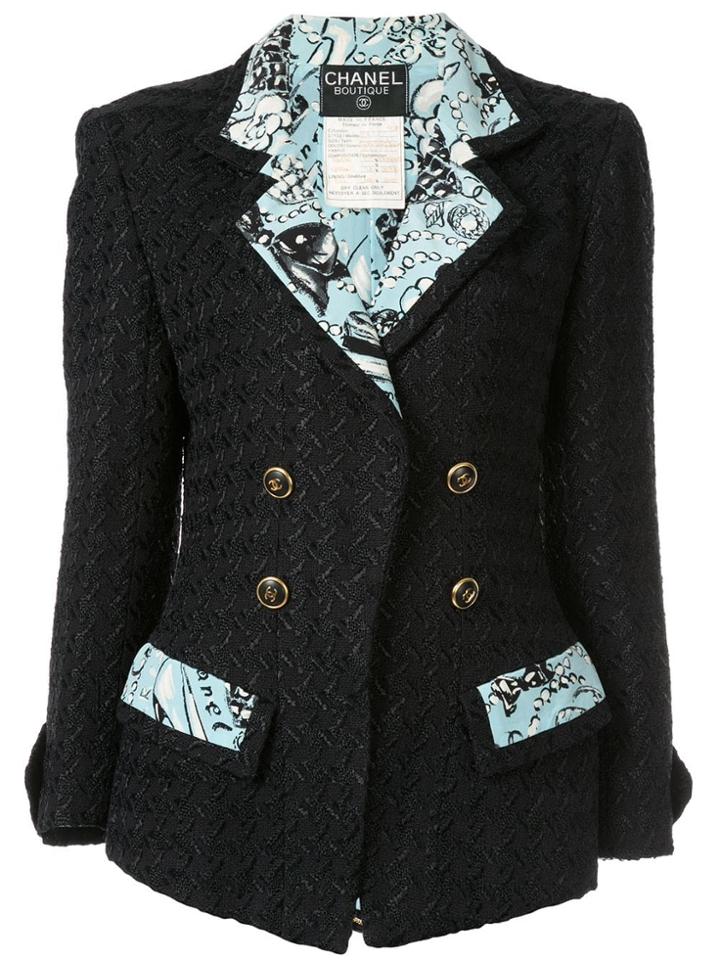 Chanel Pre-owned Cc Setup Suit Jacket Skirt - Black