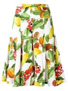 Isolda - Silk Printed Skirt - Women - Silk - 46, Yellow/orange, Silk