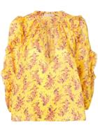 Ulla Johnson Floral Print Blouse - Yellow