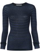 Vince - Cashmere Fitted Top - Women - Cashmere - M, Blue, Cashmere
