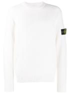 Stone Island Fine Knit Jumper - White
