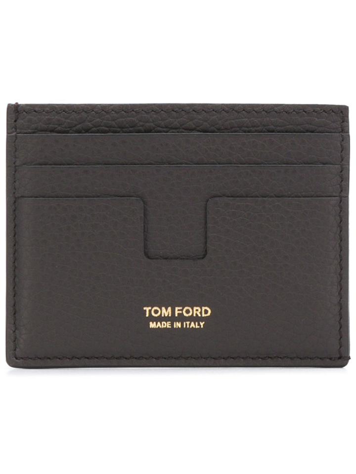 Tom Ford Logo Cardholder Wallet - Brown