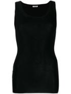 Miu Miu Knitted Vest Top - Black