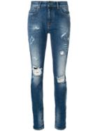 Marcelo Burlon County Of Milan Ripped Skinny Jeans - Blue