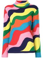 Mira Mikati Wave Pattern Knit Top - Multicolour
