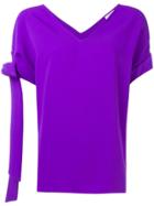 P.a.r.o.s.h. Sleeve Straps T-shirt - Purple