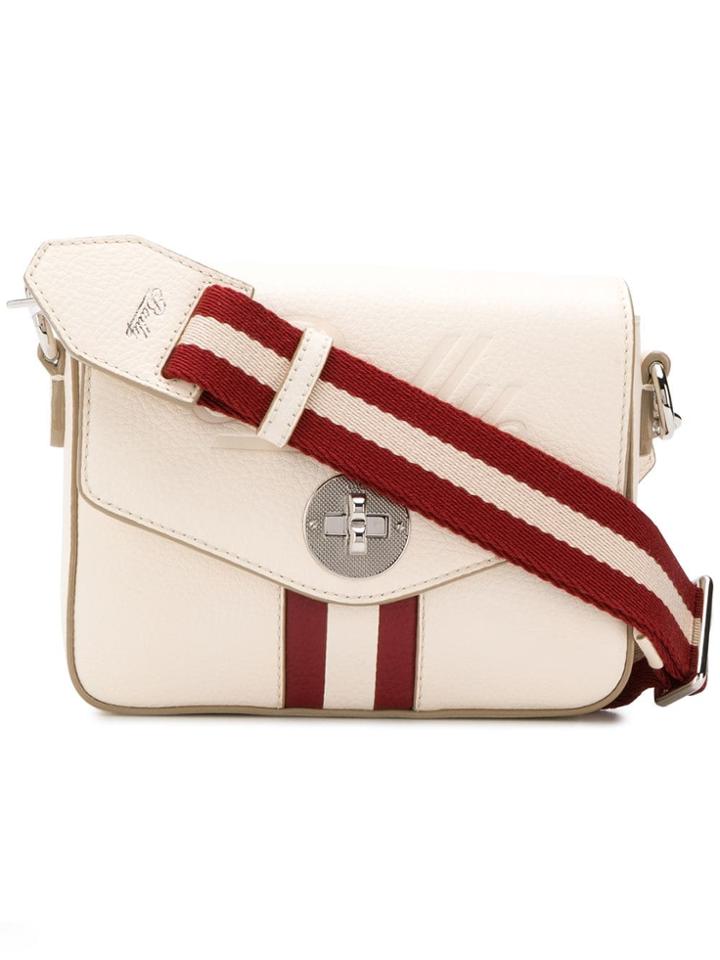 Bally Stripe Detail Crossbody Bag - Neutrals
