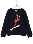 Kenzo Kids Logo Bird Print Sweatshirt - Blue