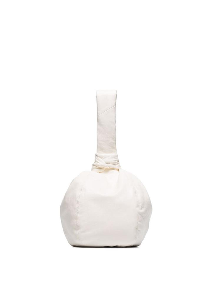 Lemaire Leather Bracelet Bag - White