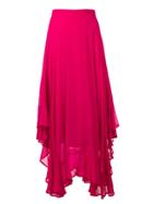 Twin-set Asymmetric Hem Maxi Skirt - Pink