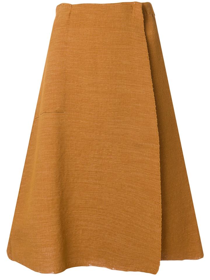Boboutic Wrap Around A-line Skirt - Brown