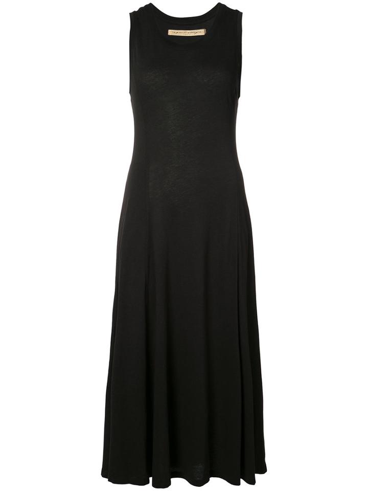 Raquel Allegra - Flared Tank Dress - Women - Cotton/polyester - 1, Black, Cotton/polyester