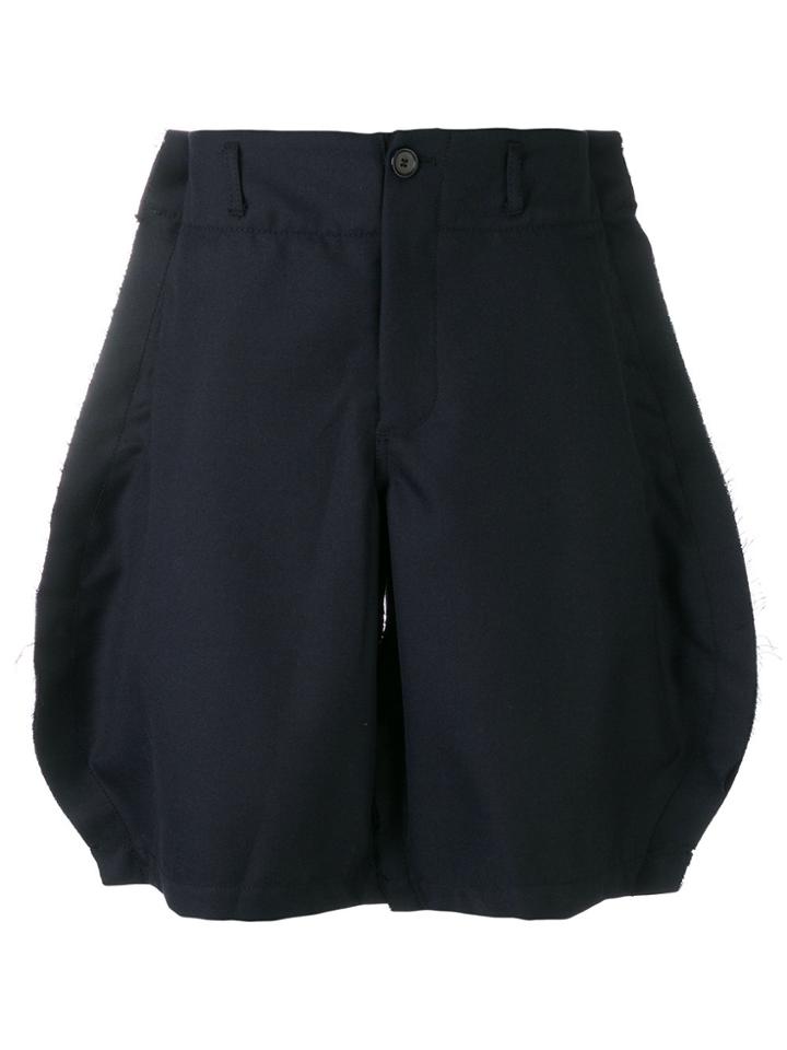 Comme Des Garçons Shirt Boys Frayed Balloon Shorts - Blue