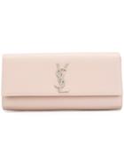 Saint Laurent Monogram Kate Clutch Bag - Pink & Purple