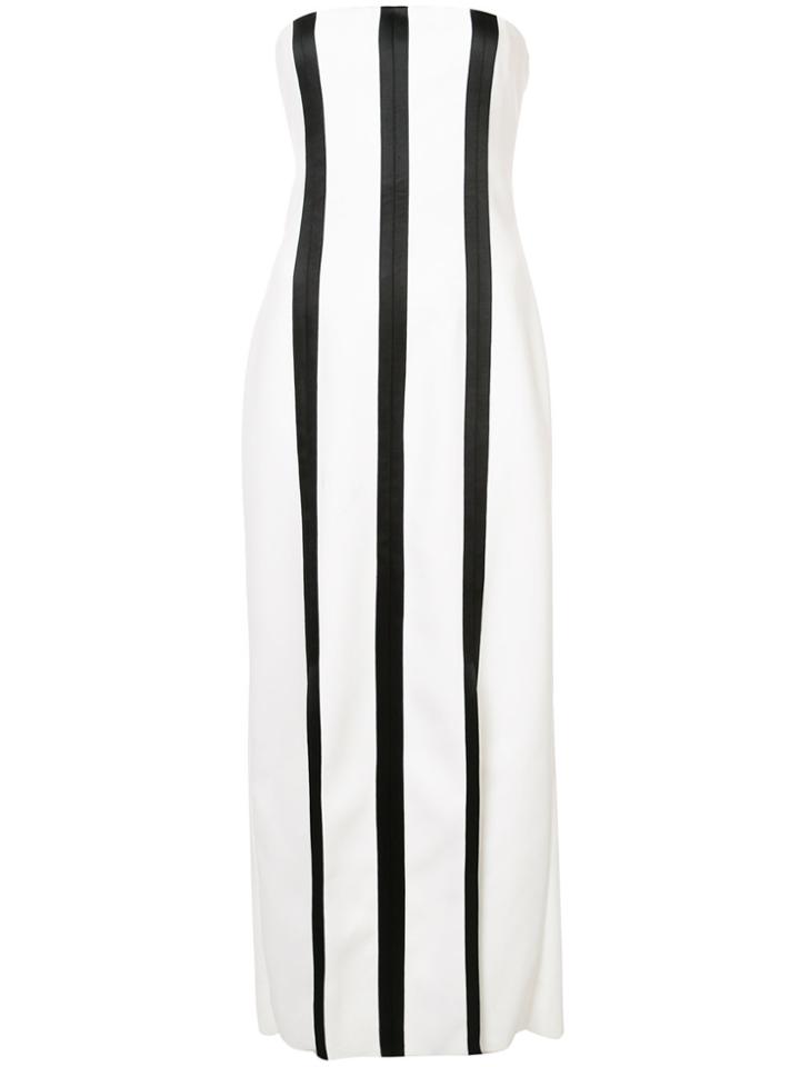 Dvf Diane Von Furstenberg Strapless Structured Midi Dress - White