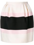 Valentino Colour Block Skirt - Black