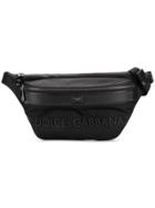 Dolce & Gabbana Leather Trim Sling Bag - Black
