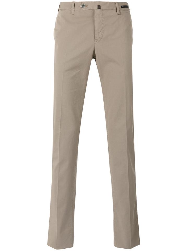 Pt01 Tailored Trousers, Men's, Size: 52, Nude/neutrals, Cotton/spandex/elastane