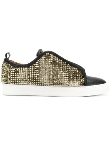 Black Dioniso Swr Crystal Coated Sneakers