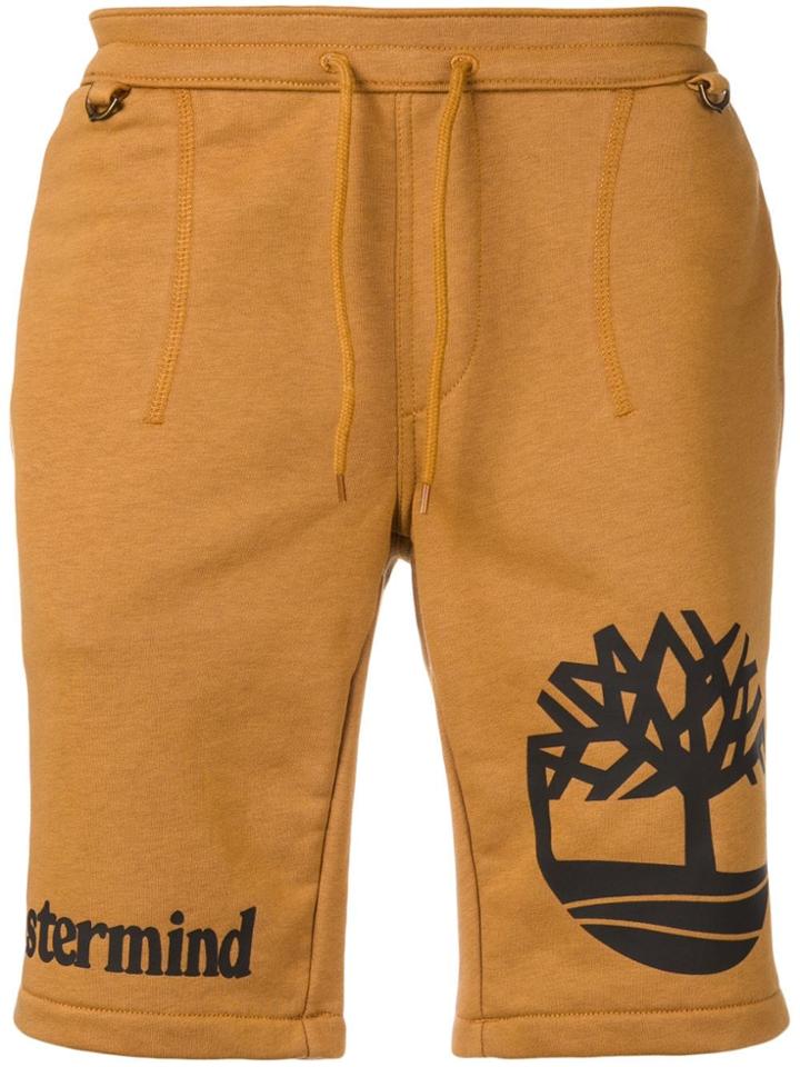 Mastermind Japan Logo Print Shorts - Neutrals