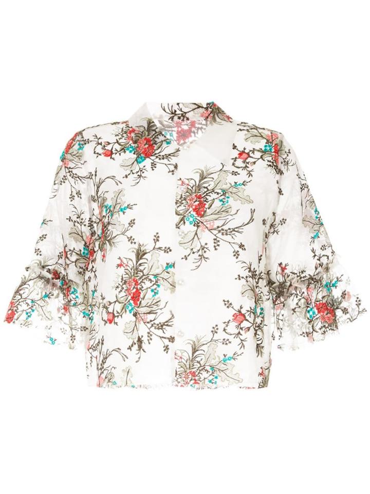 Macgraw Bourgeois Cropped Blouse - Multicolour