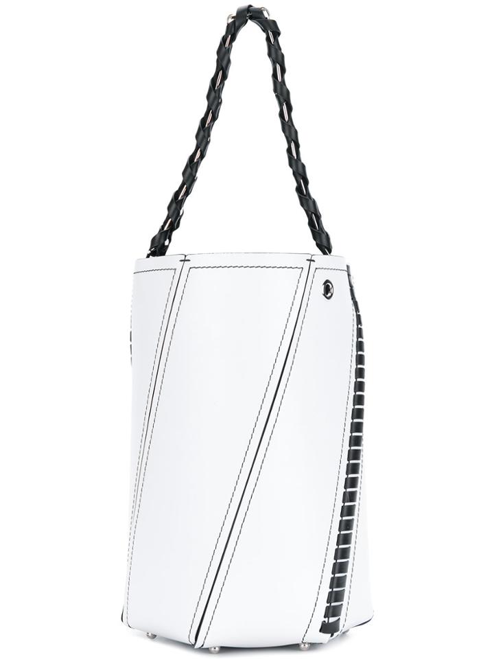 Proenza Schouler Contrast Trim Bucket Tote - White