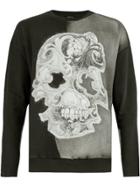 Avant Toi Skull Sweatshirt - Black