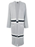 Lorena Antoniazzi - Contrast Coat - Women - Cashmere/virgin Wool - 44, Grey, Cashmere/virgin Wool