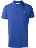 Maison Kitsuné Slim-fit Polo Shirt, Men's, Size: Medium, Blue, Cotton