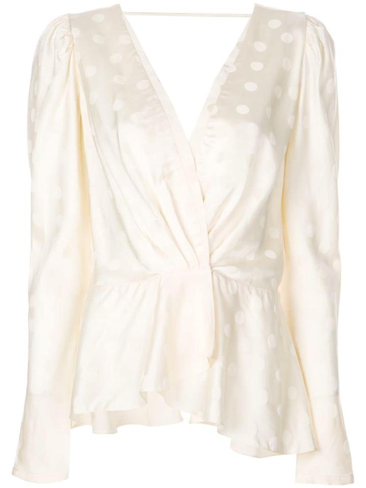 Johanna Ortiz Polka Dot Blouse - White