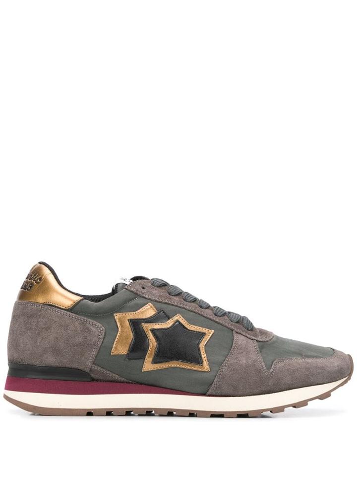 Atlantic Stars Argogany Panelled Sneakers - Grey