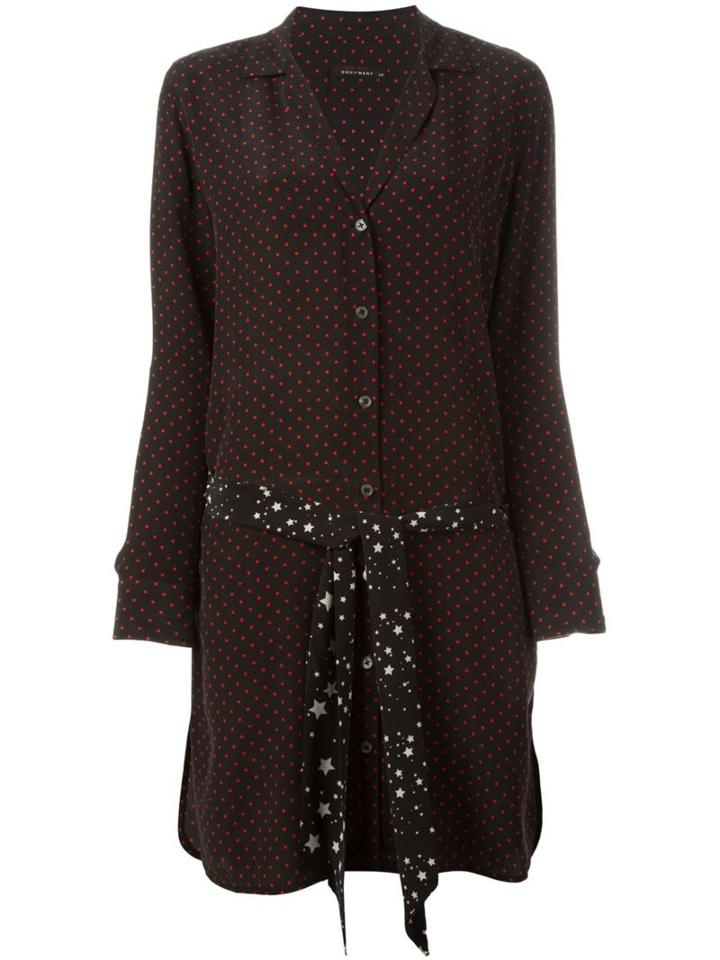 Equipment By Kate Moss Polka Dot Shirt Dress