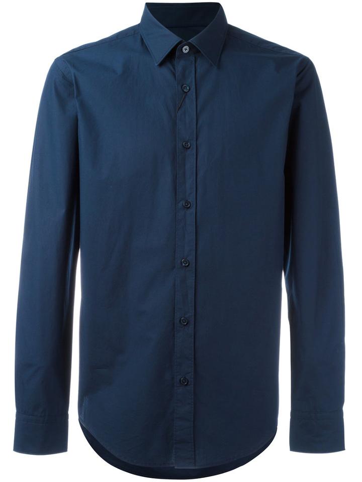 Boss Hugo Boss Plain Shirt, Men's, Size: Xl, Blue, Cotton